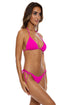 Luli Fama Pura Curiosidad Seamless Wavy Ruched Back Tie Side Bottom